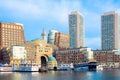 Skyline of Boston financial district, USA Royalty Free Stock Photo