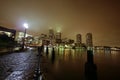 The skyline of  boston harbor in Boston Royalty Free Stock Photo