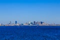 Skyline of Boston from Harbor Royalty Free Stock Photo