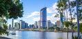 Skyline brisbane city in australia Royalty Free Stock Photo