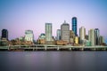 Skyline of Brisbane at night, capital of Queensland, Australia Royalty Free Stock Photo