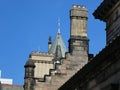 Skyline Bristro Square Teviot Row Hall Study Mcewan hall Edinburgh Scotland University Students Association Chimney Royalty Free Stock Photo