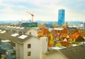 Skyline Brussels construction site Belgium Royalty Free Stock Photo