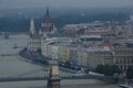 Skyline of Budapest and Danubio Royalty Free Stock Photo
