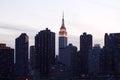 Skyline of buildings at Midtown Manhattan, New York City Royalty Free Stock Photo