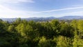 Skyline of Burlington and Mount Vernon in Washington. View from Little Mountain Park during Summer Royalty Free Stock Photo