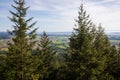 Skyline of Burlington and Mount Vernon in Washington. View from Little Mountain Park during Summer Royalty Free Stock Photo