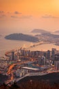 Skyline of Busan, South Korea Royalty Free Stock Photo