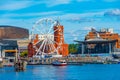 Skyline of Cardiff bay in Wales, UK