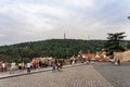 Skyline from Castle Architecture and landmark of Prague in Czech Republic