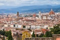 Skyline center of Florence city in autumn Royalty Free Stock Photo