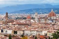 Skyline center of Florence town in autumn Royalty Free Stock Photo