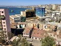 Skyline in Chile of Vaparaiso with colorful buildings Royalty Free Stock Photo