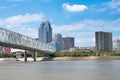 Skyline of Cincinnati, Ohio from General James Taylor park in N