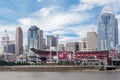 Skyline of Cincinnati, Ohio from General James Taylor park in N