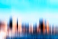 Skyline city motion blur background