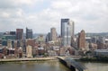 Skyline of city Pittsburgh PA USA