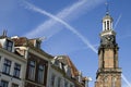 Skyline city Zutphen with tower former weigh house Royalty Free Stock Photo