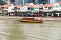 The skyline and cityscape along Singapore River