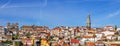 Skyline and cityscape of the city of Porto in Portugal