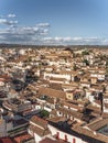 Skyline cityscape city view aerial from the Bell tower of the Mezquita cathedral in Cordoba, Andalusia, Spain Royalty Free Stock Photo