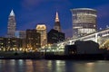 Skyline of Cleveland Royalty Free Stock Photo