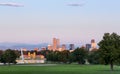 Skyline of Denver at dawn Royalty Free Stock Photo