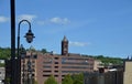 Skyline of Downtown Duluth at Lake Superior, Minnesota Royalty Free Stock Photo