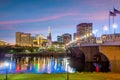 Skyline of downtown Hartford city, cityscape in Connecticut, USA