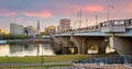 Skyline of downtown Hartford city, cityscape in Connecticut, USA