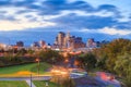 Skyline of downtown Hartford, Connecticut from above Charter Oak Royalty Free Stock Photo
