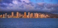 Skyline of Downtown Honolulu Royalty Free Stock Photo