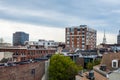 Skyline of downtown philadelphia, pennsylvania from Benjamin Franklin bridge in spring Royalty Free Stock Photo