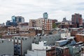 Skyline of downtown philadelphia, pennsylvania from Benjamin Franklin bridge in spring Royalty Free Stock Photo