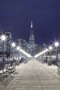 Skyline of downtown San Francisco at night, California, USA Royalty Free Stock Photo