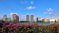 The skyline of downtown West Palm Beach, Florida Royalty Free Stock Photo