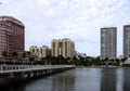 Skyline of Downtown West Palm Beach, Florida Royalty Free Stock Photo