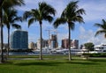 Skyline of Downtown West Palm Beach, Florida Royalty Free Stock Photo