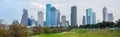 Skyline in dowtown Houston, TX Royalty Free Stock Photo