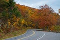 Skyline Drive road in Shenandoah National Park Royalty Free Stock Photo