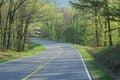 Skyline Drive in Shenandoah National Park in Spring, Virginia Royalty Free Stock Photo