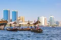 Skyline Dubai Creek Royalty Free Stock Photo