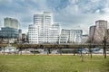 Skyline of Duesseldorf Royalty Free Stock Photo