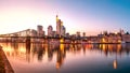 Skyline, Eiserner Steg, Frankfurt am Main Royalty Free Stock Photo