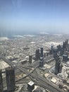 View from burj Khalifa Dubai Royalty Free Stock Photo