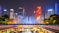 The skyline of flower city square in Guangzhou