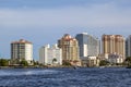 Skyline of Fort Lauderdale from the canal