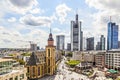 Skyline of Frankfurt am Main with Hauptwache Royalty Free Stock Photo