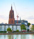 SKyline Frankfurt river construction Cathedral