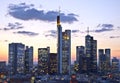 Skyline of Frankfurt Royalty Free Stock Photo
